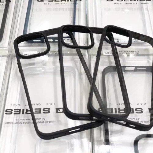 قاب شفاف دور مشکی Magic Mask Qseries مناسب آیفون 13 Pro Max – همراه اکسسوری