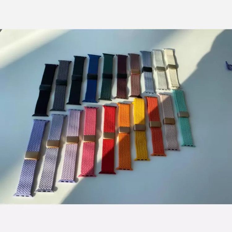 بند بافت کنفی سولو مگنت اپل واچ سایز 38/40/41 | همراه اکسسوری