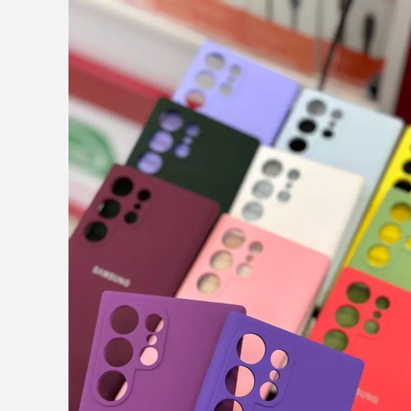 قاب سیلیکونی رنگی سامسونگ Galaxy S25 Ultra رنگ مشکی