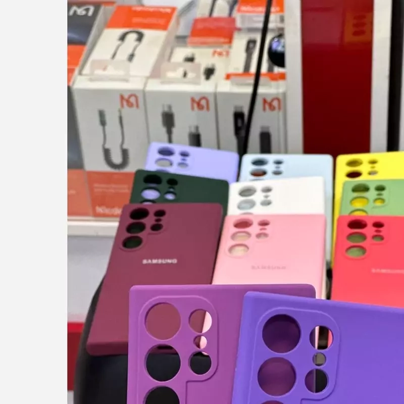 قاب سیلیکونی رنگی سامسونگ Galaxy S25 Ultra رنگ آبی