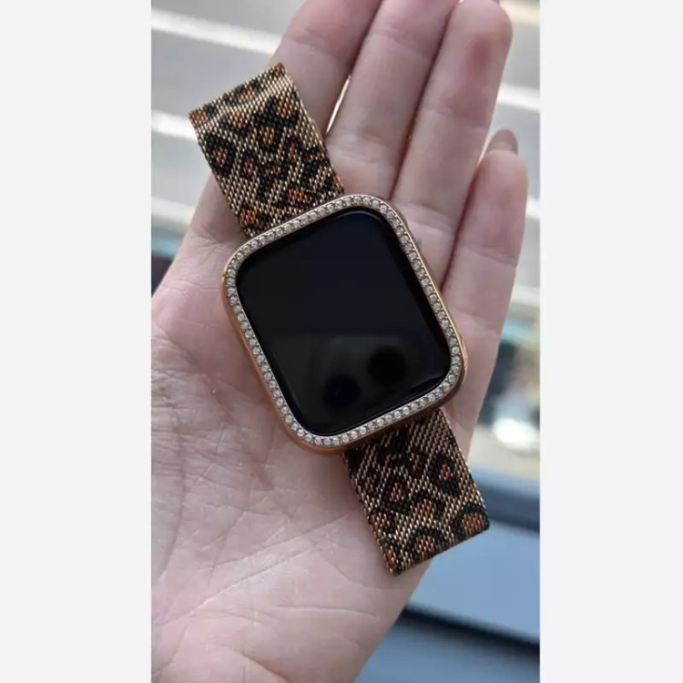 بند میلانس اپل واچ طرح پلنگی ۴۲/۴۴/۴۵/۴۹ همراه اکسسوری
