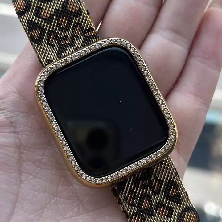 Leopard Pattern Milanese Apple Watch Band Hamrah Accessory