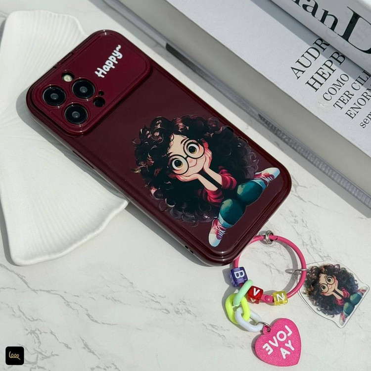 قاب آیفون فانتزی با آویز LOVE YA