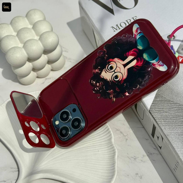 قاب فانتزی آیفون با طرح کارتونی دختر