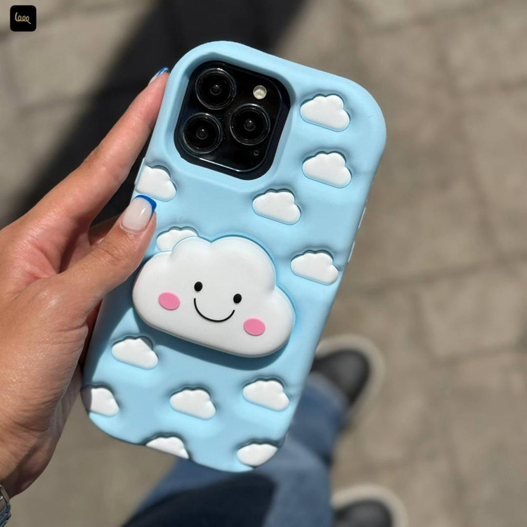 قاب آیفون 14 پرو با طراحی ابری و پاپسوکت