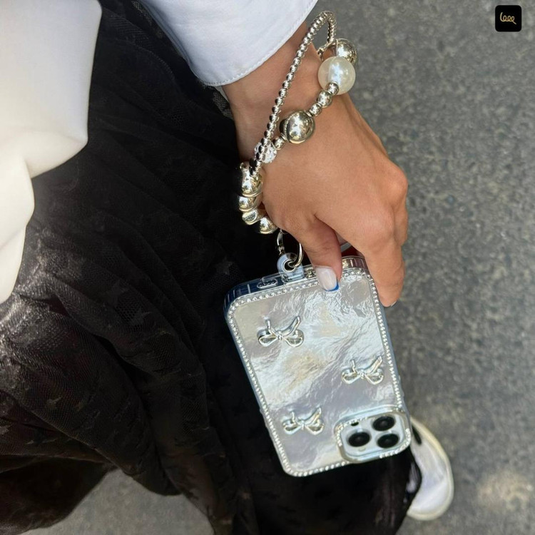 قاب پاپیونی درخشان آیفون 14 پرو مکس همراه اکسسوری