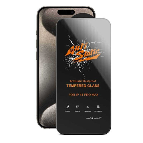 گلس شفاف آنتی استاتیک برند میتوبل برای آیفون 14 – همراه اکسسوری