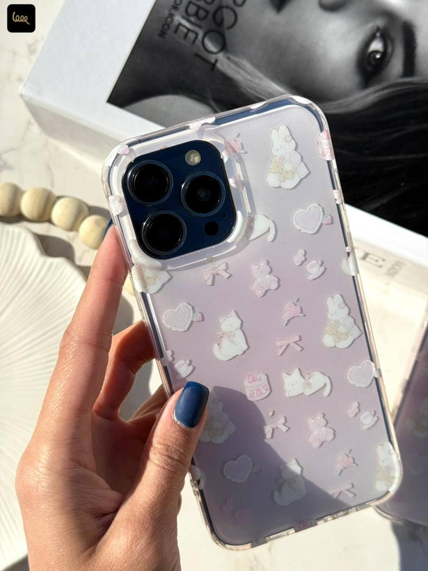 Alt1: قاب گربه ی آبنباتی فانتزی آیفون 16 Pro Max همراه اکسسوری