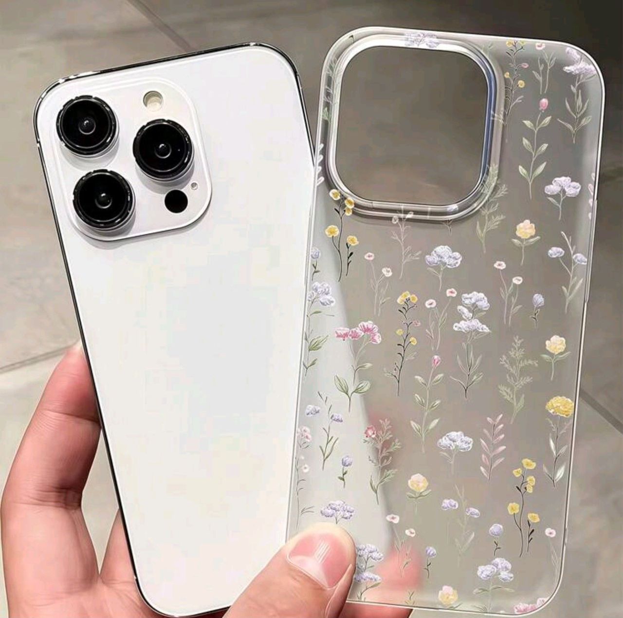 قاب گلدار مات برای آیفون