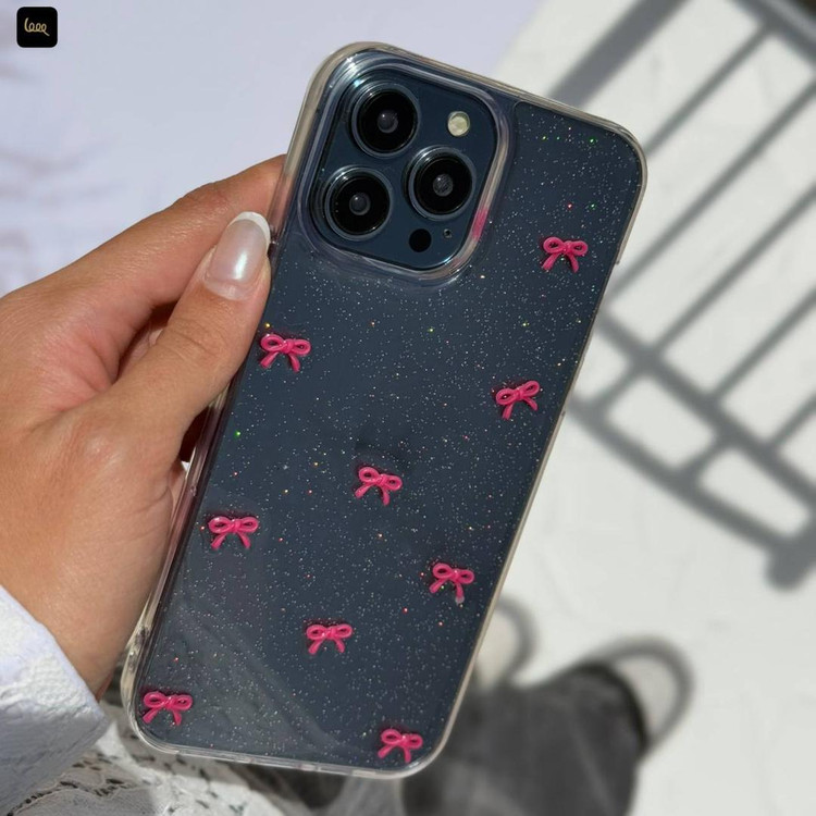 قاب فانتزی پاپیونی آیفون با طراحی درخشان