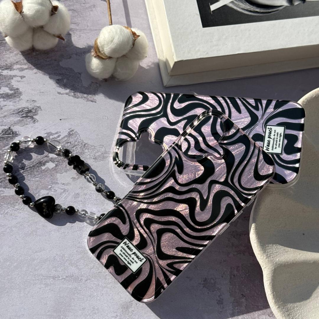 قاب موجدار طرح موج آب آیفون 16 Pro Max همراه اکسسوری