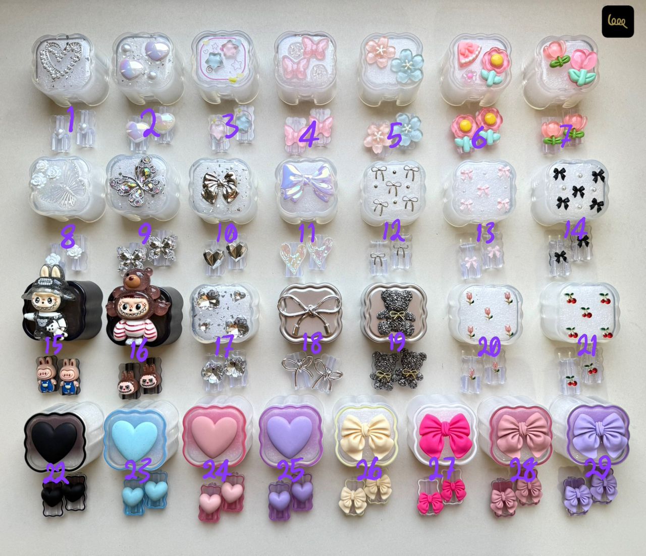 محافظ شارژ کریستالی پنجتکه مناسب آداپتور 20 وات همراه اکسسوری