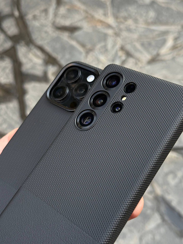 قاب فیبر و چرم مناسب S25 Ultra