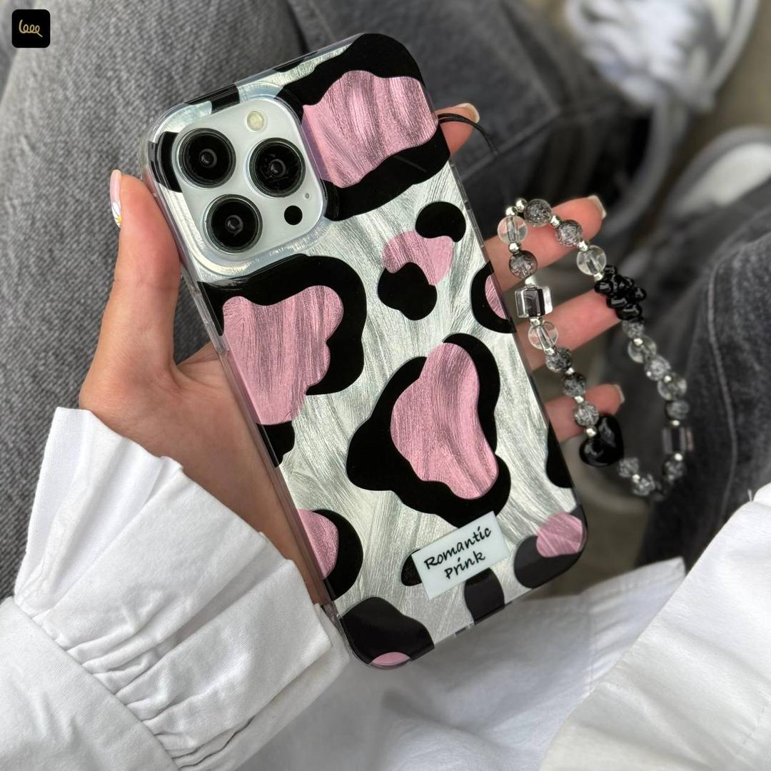 قاب موجدار گاو پلنگی آیفون 16Pro – همراه اکسسوری