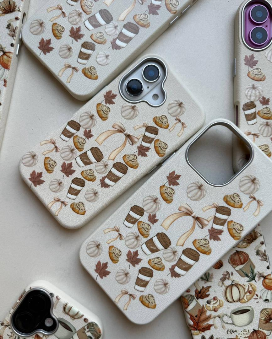 قاب کاپوچینو پاییزه آیفون 16Promax – همراه اکسسوری