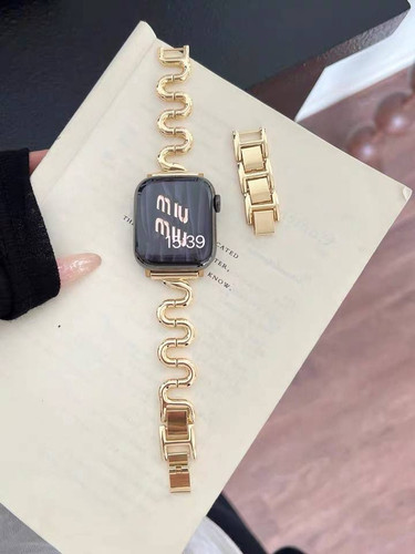 بند طلایی اپل واچ مدل Snake New Hamrah Accessory