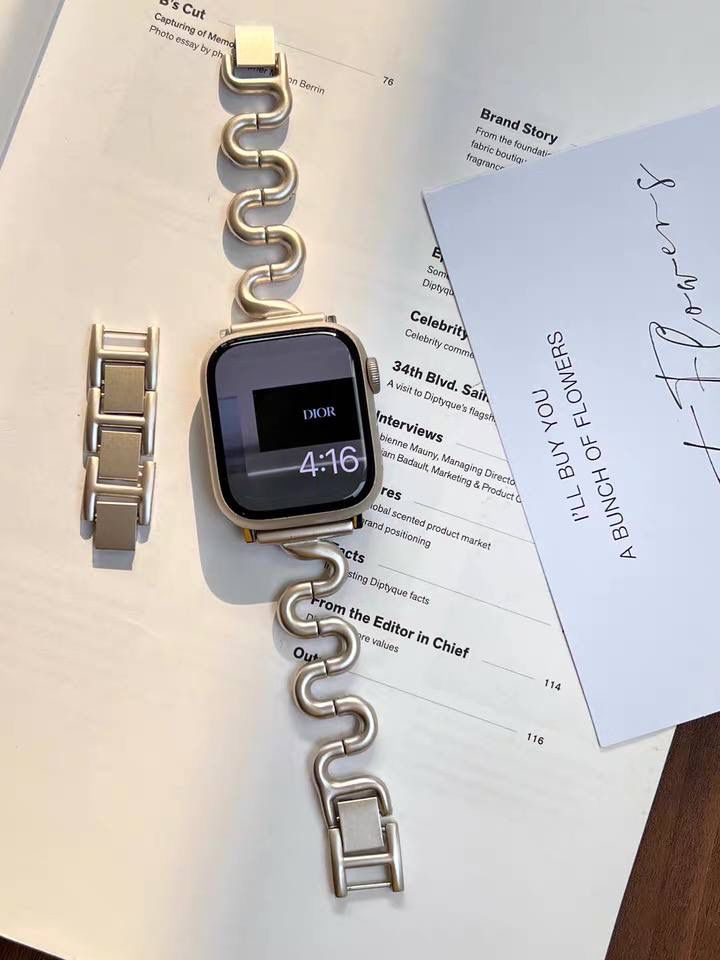 بند مشکی اپل واچ فلزی همراه اکسسوری