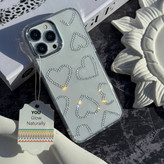 قاب قلبی نگینی آیفون 16 پرو مکس همراه اکسسوری