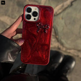 قاب پاپیون شاینی یاقوتی همراه اکسسوری