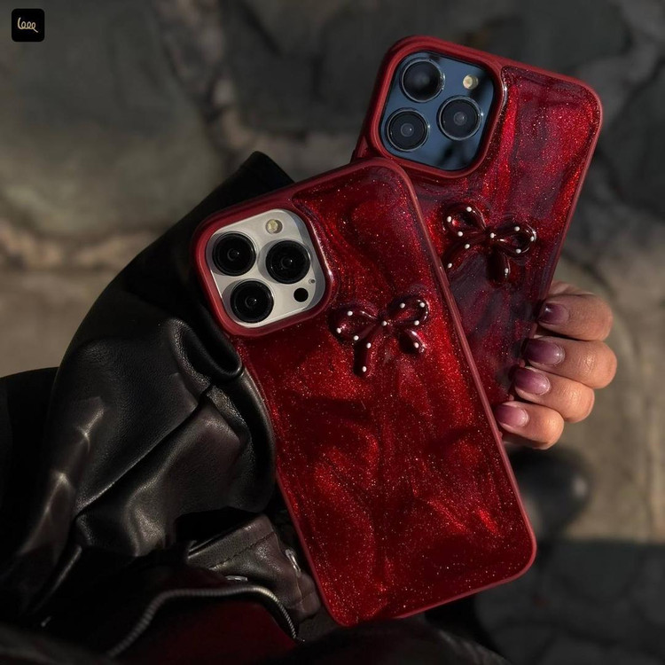 طراحی براق قاب پاپون شاینی قرمز