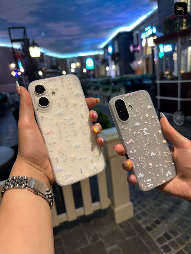 قاب محافظ آیفون با طراحی گلدار زیبا