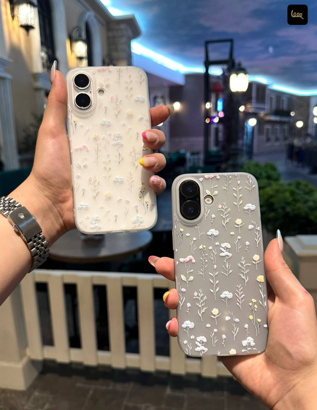 Matte Floral Case for iPhone 15 Pro Max