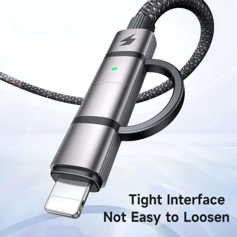 کابل Mcdodo CA-0450 در حال شارژ لپ‌تاپ و آیفون