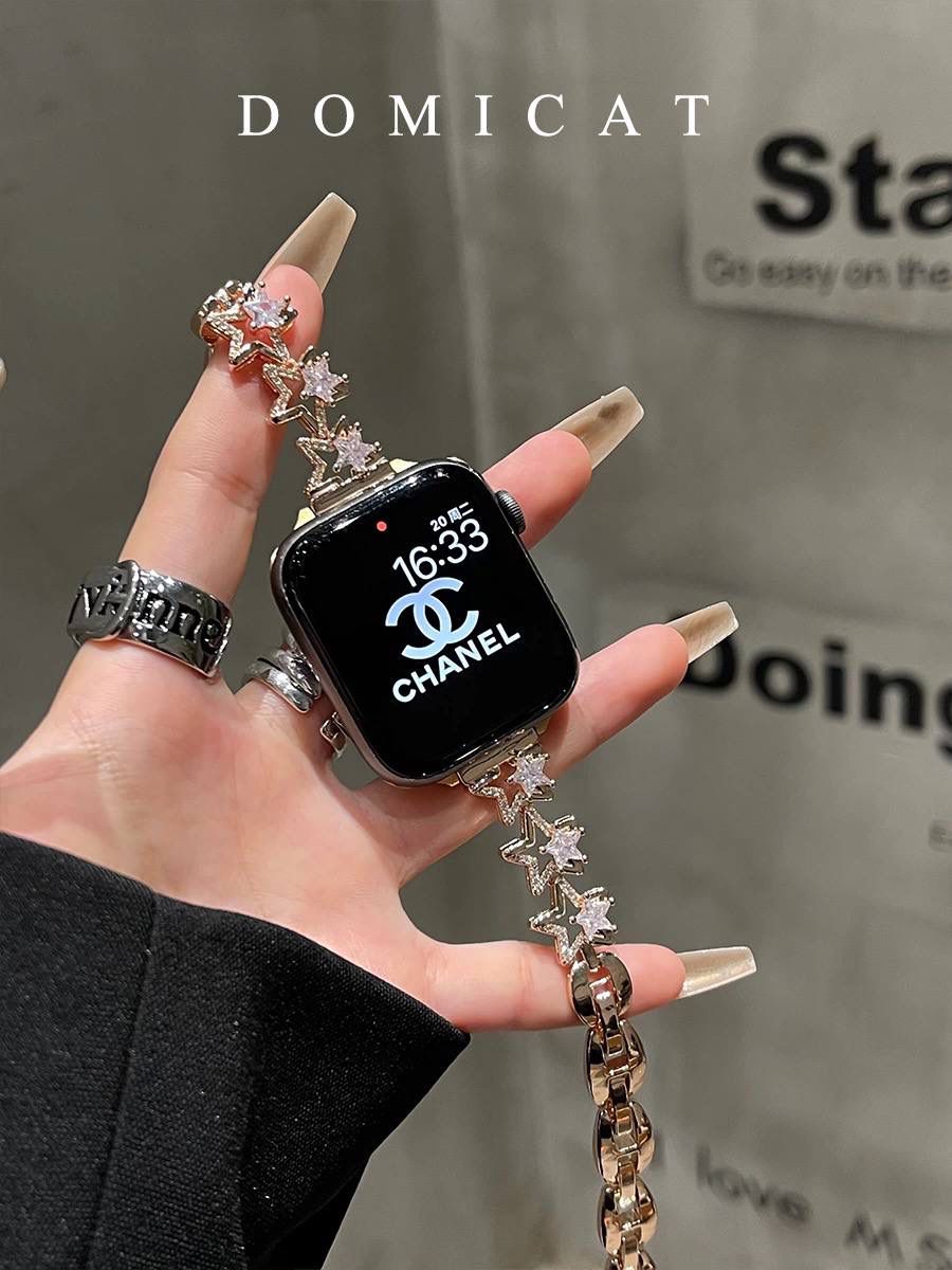 بند اپل واچ دیاموند طرح ستاره همراه اکسسوری