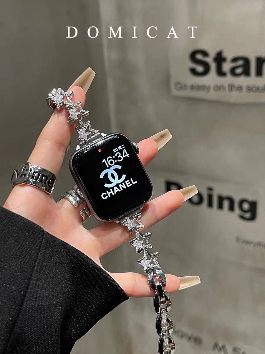 ست بند و کیس نگین‌دار اپل واچ سایزهای مختلف