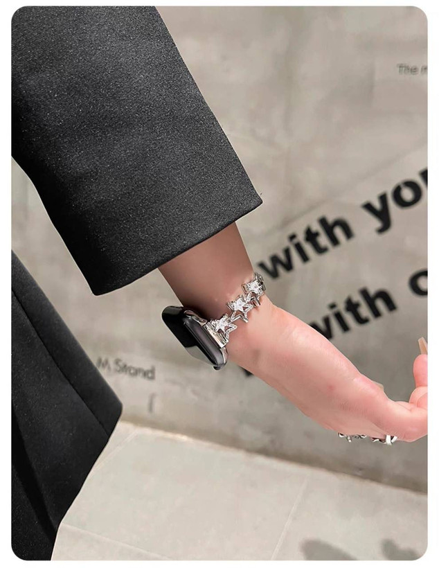 بند اپل واچ دیاموند طرح ستاره همراه اکسسوری