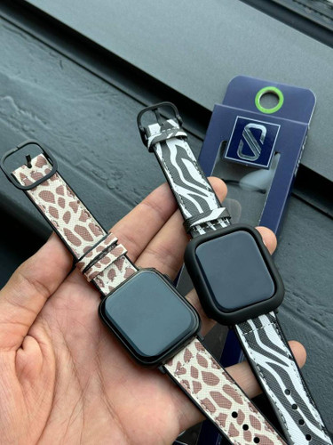 بند چرمی پلنگی اپل واچ همراه اکسسوری