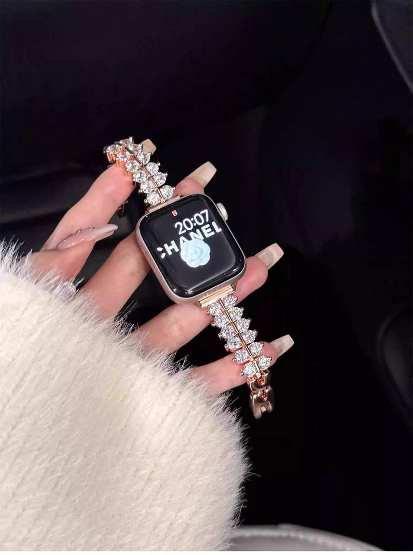 قاب نگین‌دار فریم اپل واچ مدل ستاره برای سری 1 تا 10