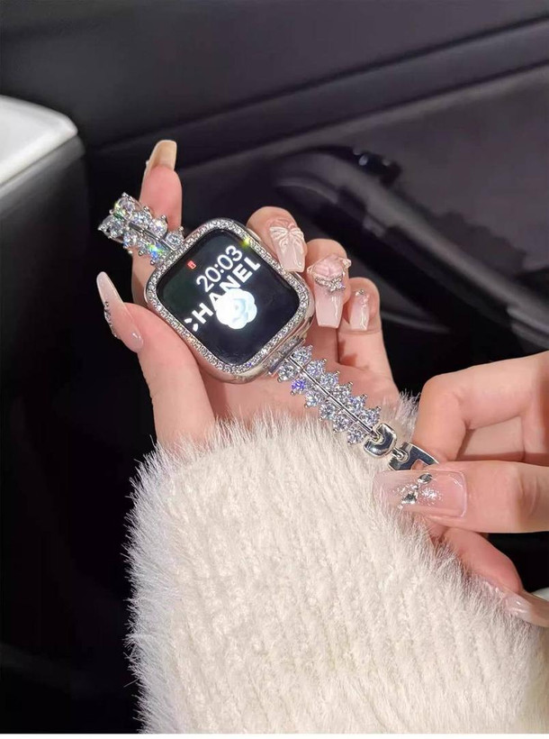 ست لاکچری بند و کیس اپل واچ همراه اکسسوری