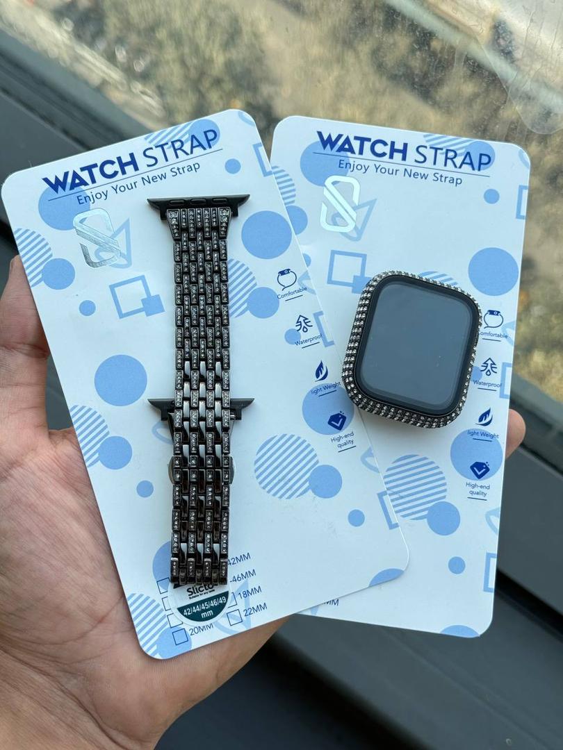 ۳. بند لوکس کریستالی اپل واچ برای سری ۱ تا ۱۰ و اولترا