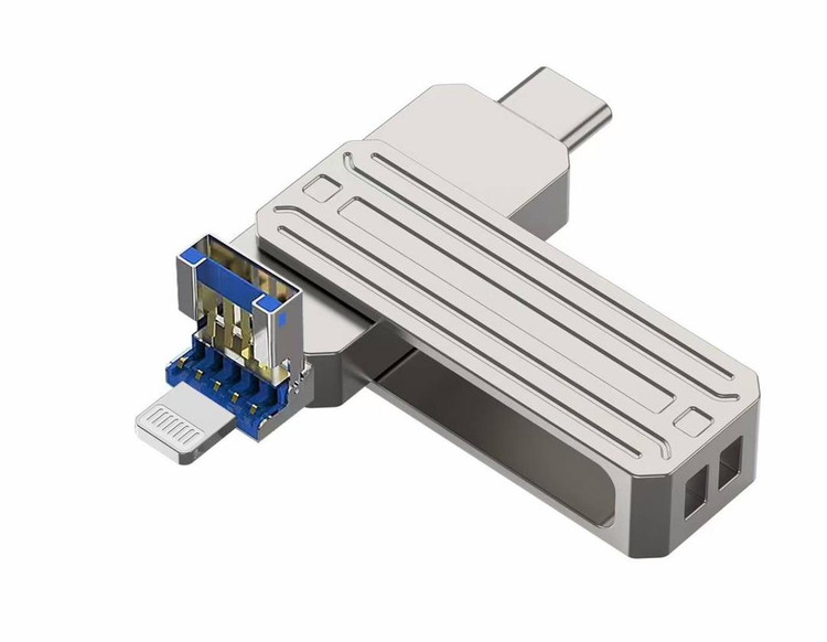 جزئیات طراحی چرخشی 360 درجه فلش WiWU همراه اکسسوری