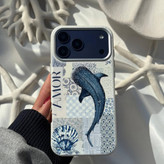 قاب Masa Whale Amor طرح نهنگ با نوشته Amor — همراه اکسسوری