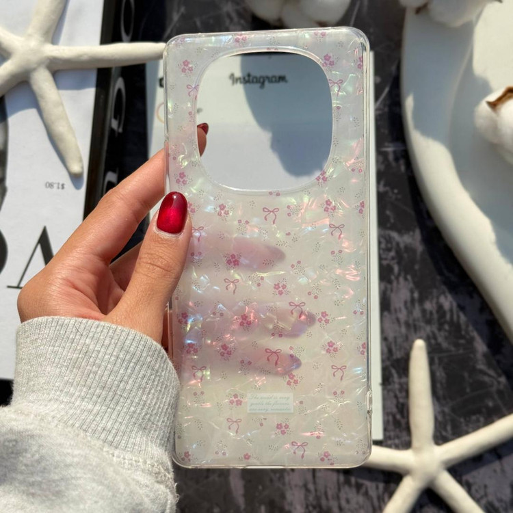 طراحی صدفی درخشان قاب یخی مخصوص سامسونگ