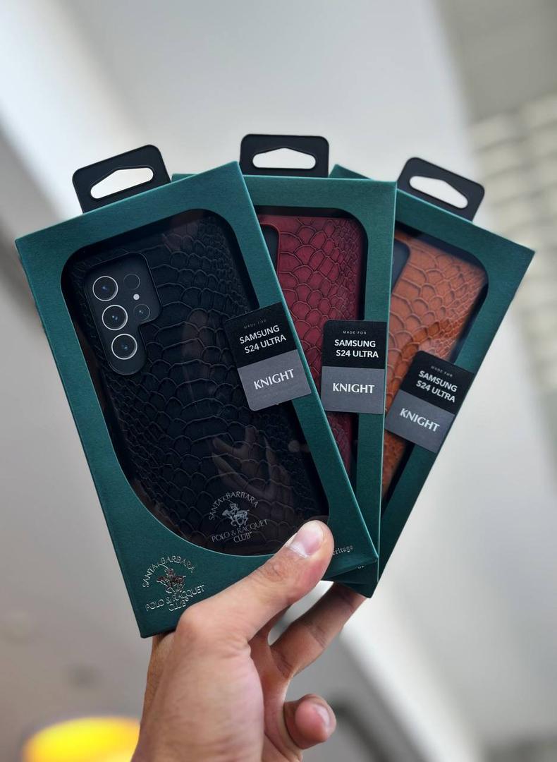 تصویر قاب پولو مدل KNIGHT مناسب سامسونگ S24 Ultra همراه اکسسوری