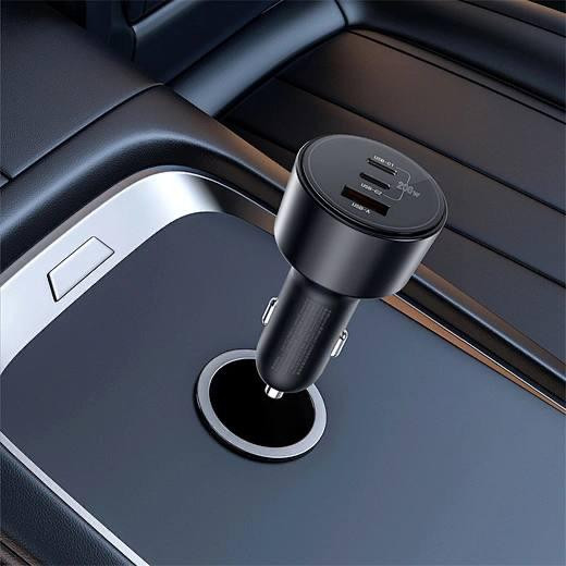 شارژر فندکی ویوو مدل Car Charger 200W Fast همراه اکسسوری