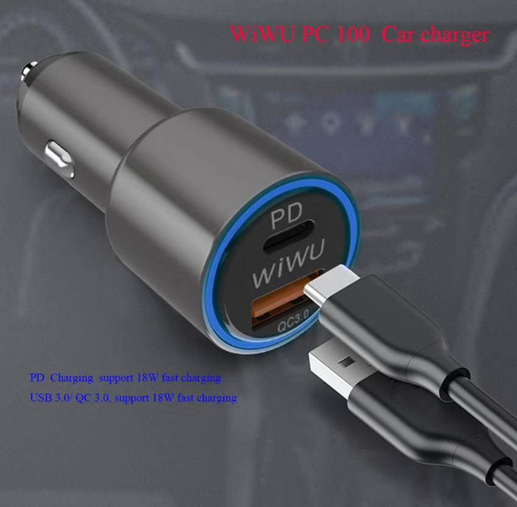 6. نمای کلی شارژر خودرو ویوو مدل 36W Fast