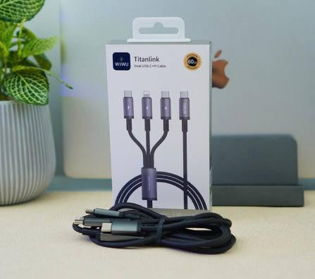 ۶. نمای کلی کابل WiWU 3in1 Titanlink