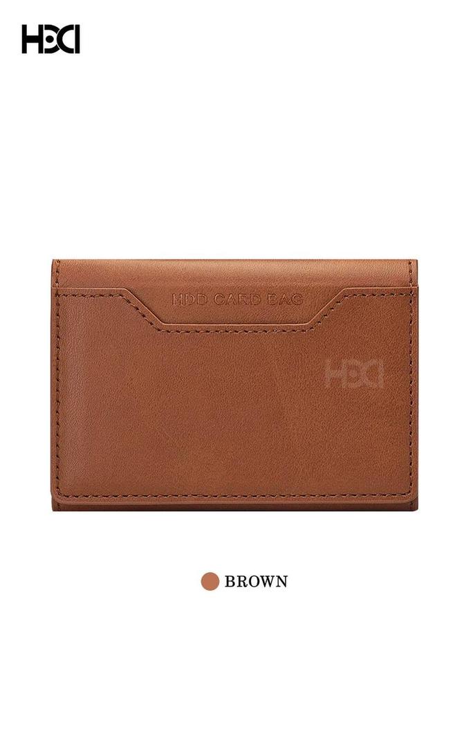 ۶. جاکارتی چرمی HDD Wallt در رنگ‌های مشکی، گلد، قهوه‌ای و خاکستری