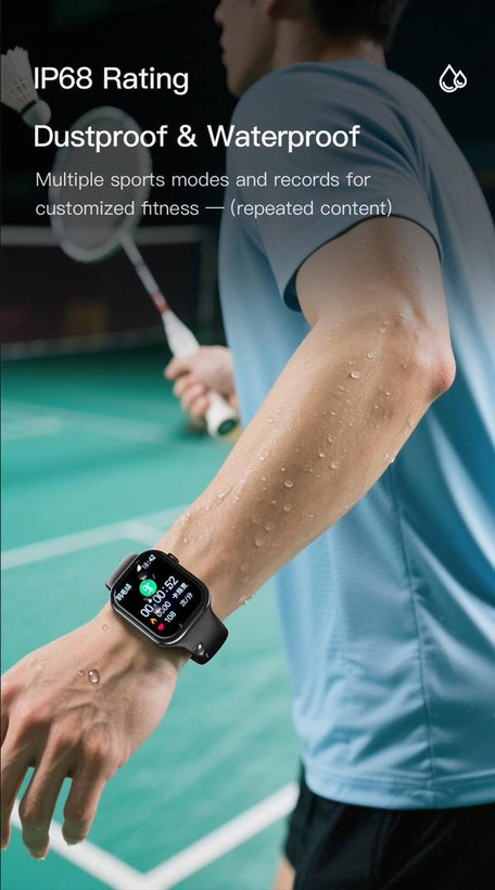 ۱. ساعت هوشمند TOTU مدل Watch با صفحه HD همراه اکسسوری