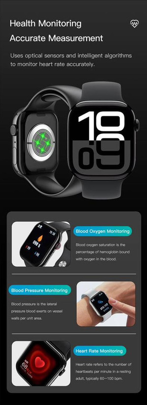 ۱. ساعت هوشمند TOTU مدل Watch با صفحه HD همراه اکسسوری