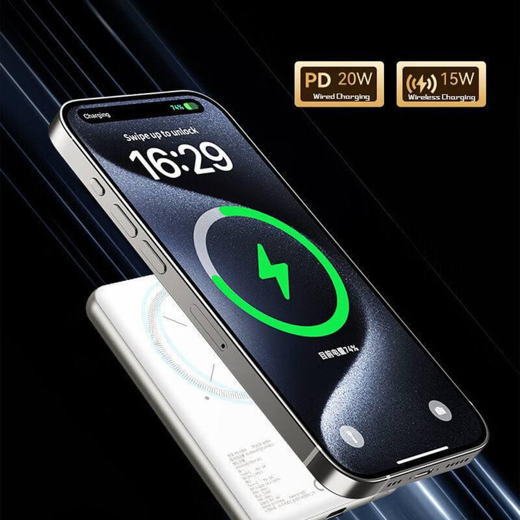 پاوربانک TOTU مدل MagSafe Slim 10000 همراه اکسسوری