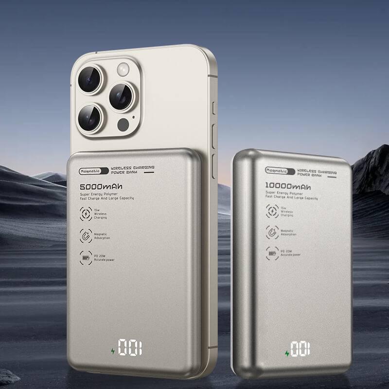 پاوربانک مگسیف اسلیم 10000 میلی‌آمپر TOTU همراه اکسسوری