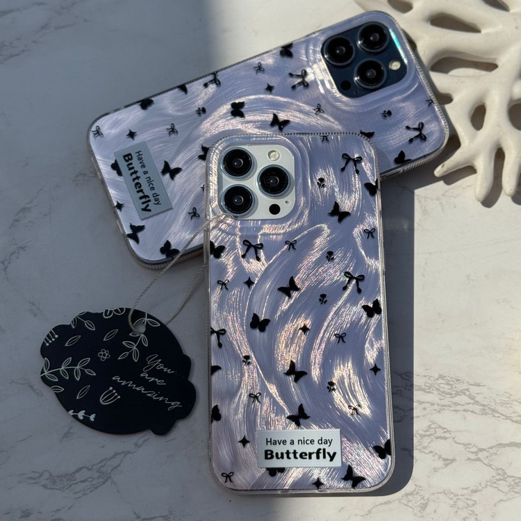 “قاب iPhone 13 Pro Max سبک و مقاوم پروانهای همراه اکسسوری”