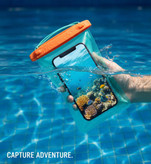 کاور نارنجی گوشی ضد آب همراه اکسسوری