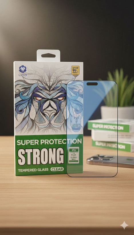 گلس شیشهای شفاف آیفون 13 تا 17 همراه اکسسوری