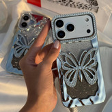 قاب پروانه نگین دار آیفون 15Promax همراه اکسسوری